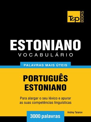 cover image of Vocabulário Português-Estoniano